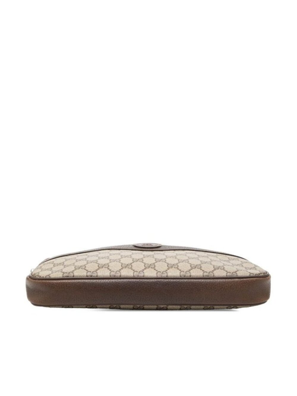Gucci Vintage GG Supreme Clutch Pre Owned 004 115 Beige Brown Leather - Picture 3 of 6